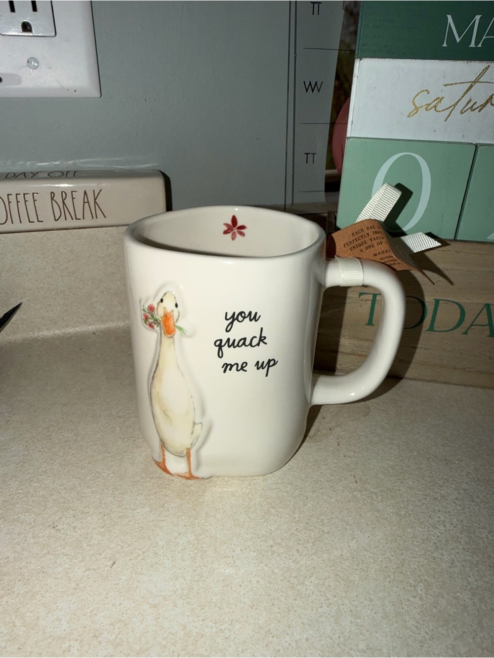 Rae Dunn you quack me up mug